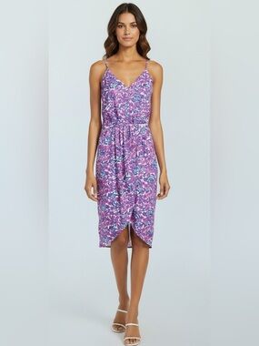 Chelsea28 floral Faux Wrap Dress size S